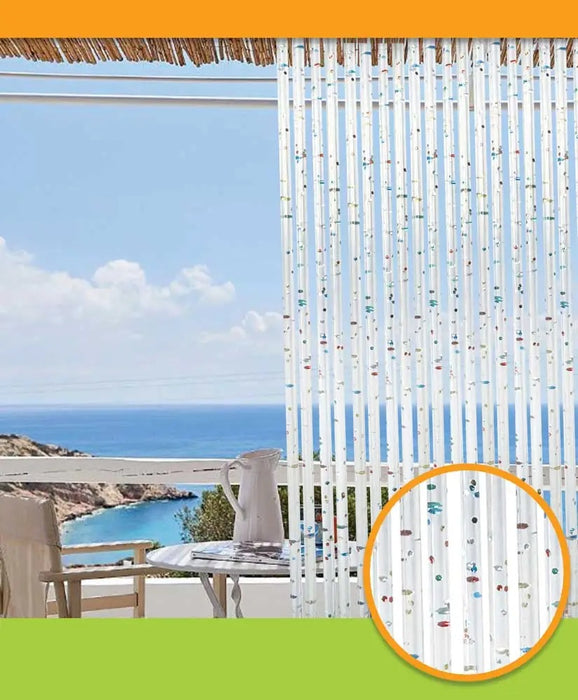 Tenda spaghetto glitter in PVC decorativa per interni