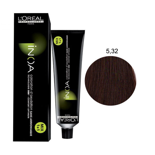 L'OREAL PROFESSIONNEL INOA CASTANO CHIARO DORATO IRISEE 5,32