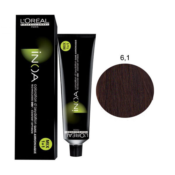L'OREAL PROFESSIONNEL INOA BIONDO SCURO CENERE 6,1