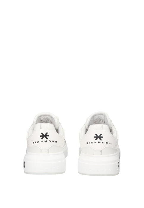 John Richmond Sneaker Action In Pelle Con Chiusura Lacci Regolabile Sottopiede Imbottito In Pelle Fondo Gomma Para 2 cm