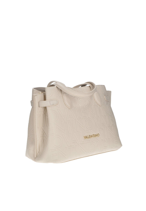 Borsa A Mano Pansy In Ecopelle Valentino Bags Con Chiusura Magnetica E Cerniera Due Tracolle 33x25x15 Cm