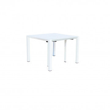 Consolle in alluminio verniciato con struttura modulare, 100 x 51,50-260 cm