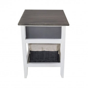 Mobiletto in legno con 2 cassetti - 32 x 28 x 50 cm