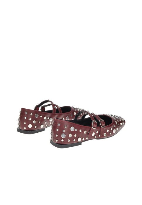 Ballerina EXE Bella In Ecopelle Ultra Flex Chiusura Con Doppie Fibbie Tacco 1 Cm Comfort E Stile