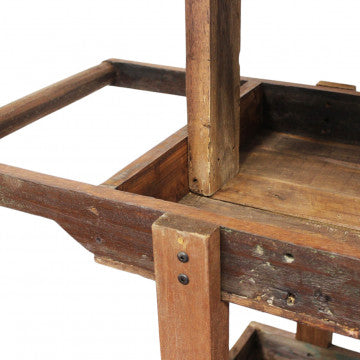 Mobile in legno riciclato 140x60x200 cm colore marrone 45 kg