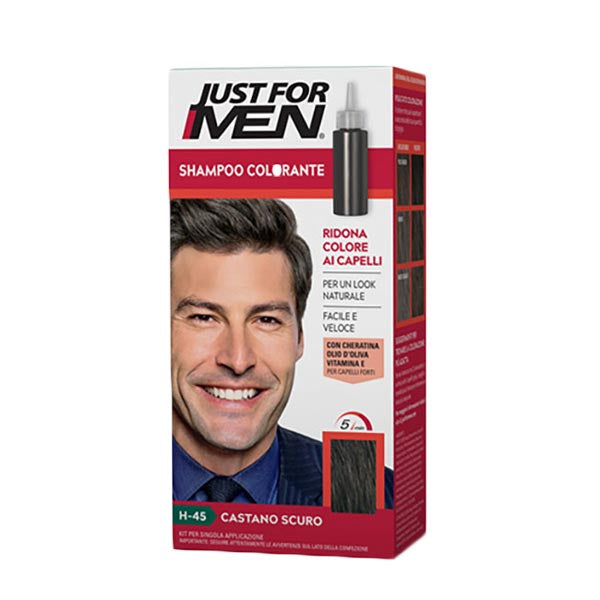 JUST FOR MEN SHAMPOO COLORANTE CASTANO SCURO