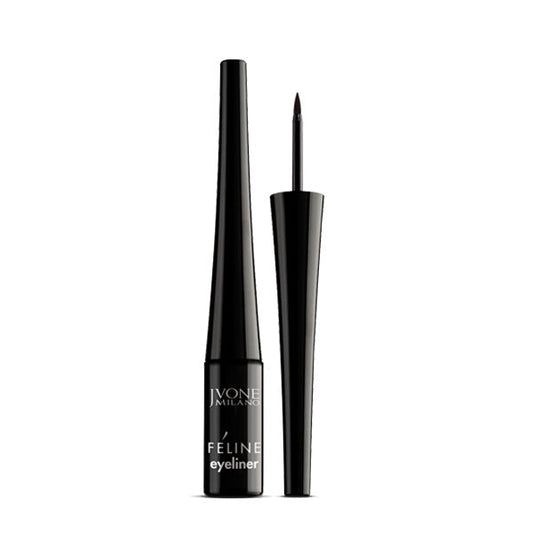 Eyeliner waterproof nero intenso con applicatore sottile e preciso, confezione nera elegante, ideale per trucco occhi duraturo - SKU: TNCJVON.113