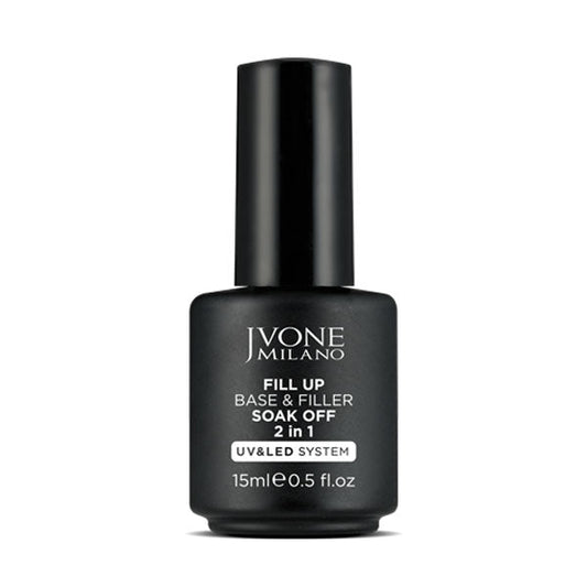 JVONE MILANO FILL UP BASE & FILLER SOAK OFF 2 IN 1 COVER 15 ML