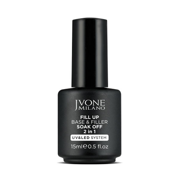 JVONE MILANO FILL UP BASE & FILLER SOAK OFF 2 IN 1 COVER 15 ML