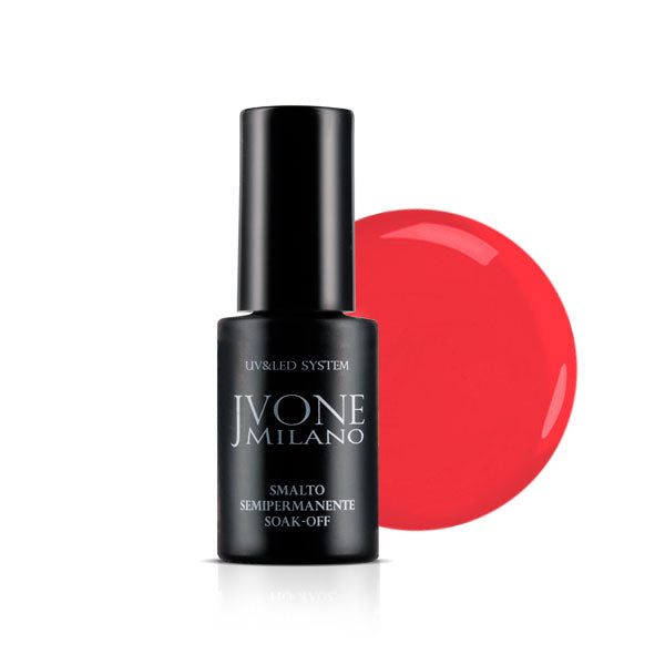 JVONE MILANO SOAK OFF SEMIPERMANENTE ROSSO CARDINALE 3034