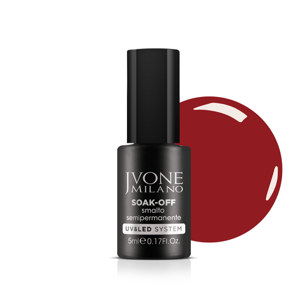 JVONE MILANO SOAK OFF SEMIPERMANENTE ROSSO RIBES 3070