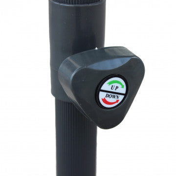 Ombrellone diametro 3 metri telo grigio poliestere 180 grammi