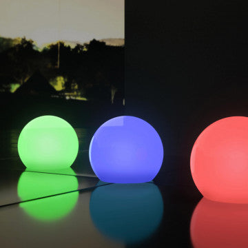 Sfera luminosa diametro 70 cm con LED RGB multicolor e ricarica solare