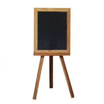 Lavagna in legno di mogano 50x10 cm con altezza regolabile 118-125 cm