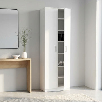 Mobile Armadietto 2 Ante Bianco 60x33x192h cm