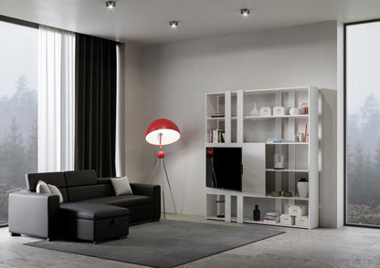 Libreria Porta TV Kato 178x204x36 cm Librerie made in italy Hobby Shop Solution   