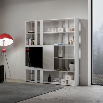 Libreria Porta TV Kato 178x204x36 cm Librerie made in italy Hobby Shop Solution   