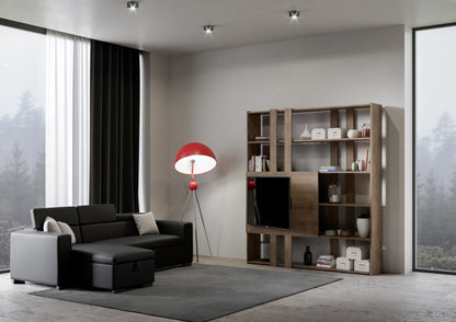 Libreria Porta TV Kato 178x204x36 cm Librerie made in italy Hobby Shop Solution   