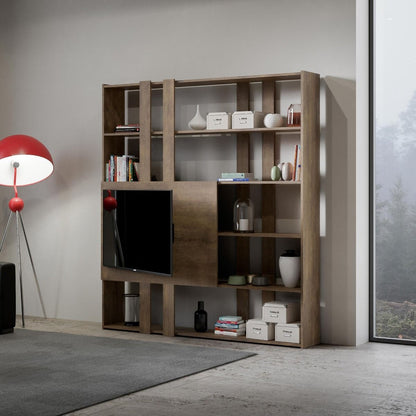 Libreria Porta TV Kato 178x204x36 cm Librerie made in italy Hobby Shop Solution   