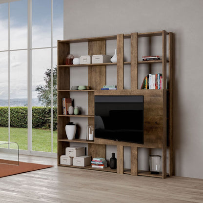 Libreria Porta TV Kato 178x204x36 cm Librerie made in italy Hobby Shop Solution   