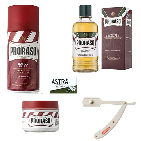 PRORASO KIT RASATURA BARBA RED
