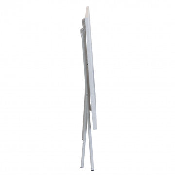 Tavolo pieghevole 110x70 cm in acciaio con trattamento antiruggine