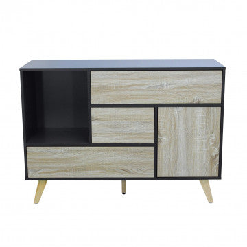 Mobile con ante e cassetti in melammina truciolare 119x39,5x85,6 cm
