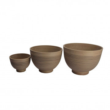 Vaso in fibra sintetica rotondo diametro 25 cm altezza 18,5 cm