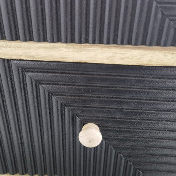 Mobiletto in legno con 3 cassetti, dimensioni 34x25x60,5 cm