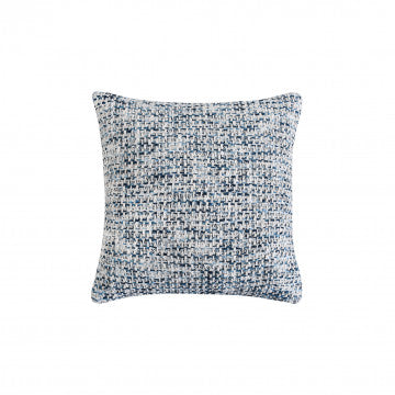 Cuscino quadrato in cotone avorio con inserto in lana 45x45 cm