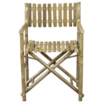 Regista in bamboo marrone 60x44x88 cm struttura in legno