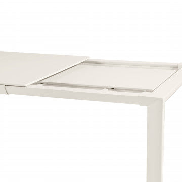 Tavolo alluminio verniciato grigio 263-395x110 cm, altezza 75 cm