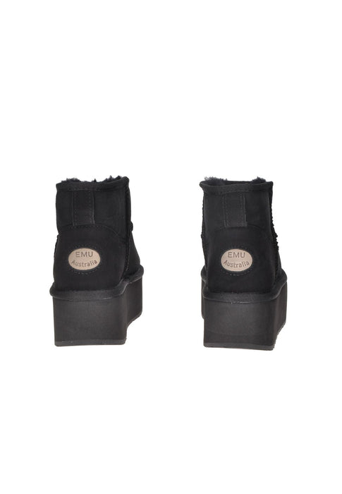 Stivali EMU AUSTRALIA Stringer Micro Flatform Montone Interno Suola Gomma Para Alta 6 cm