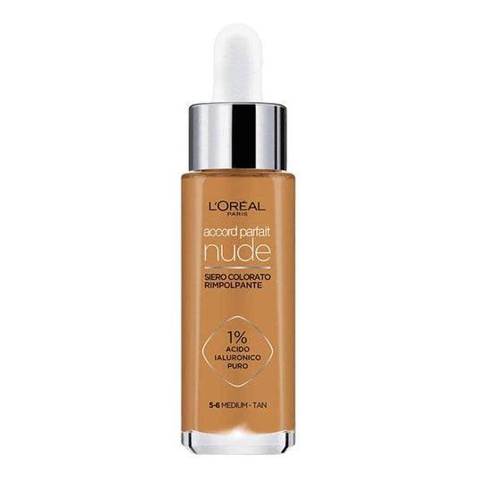 L'Oreal Accord Parfait Nude Siero Colorato 5-6 Medium-Tan