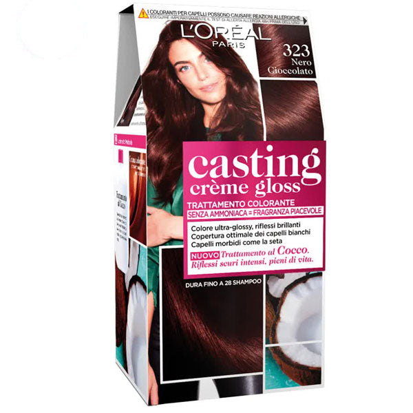 L'OREAL CASTING CREME GLOSS NERO CIOCCOLATO 323