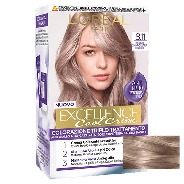 L'OREAL EXCELLENCE BIONDO CHIARO ULTRA FREDDO 8.11