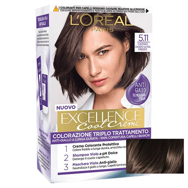 L'OREAL EXCELLENCE CASTANO CHIARO ULTRA FREDDO 5.11
