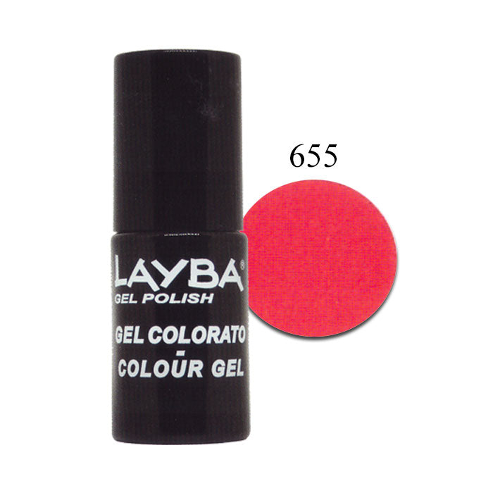 LAYLA LAYBA SMALTO SEMIPERMANENTE GEL POLISH PUNCHY CORAL 655