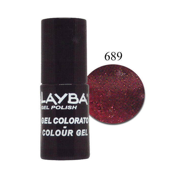 LAYLA LAYBA SMALTO SEMIPERMANENTE GEL POLISH DEEP RED 689