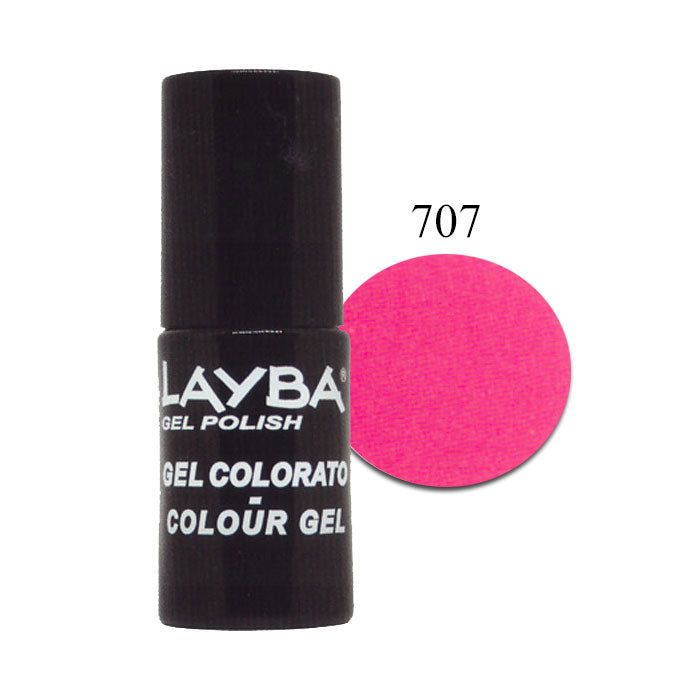LAYLA LAYBA SMALTO SEMIPERMANENTE GEL POLISH PINK FLUO 707