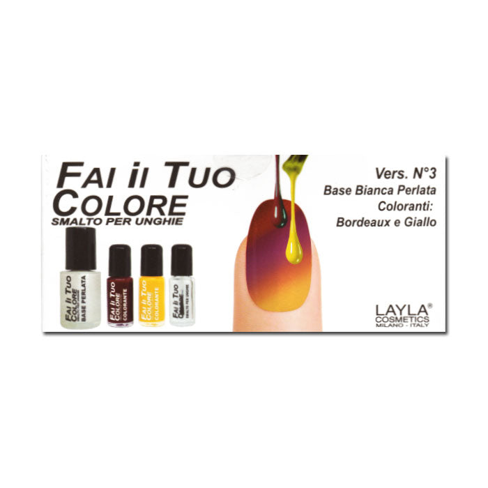 LAYLA KIT SMALTO FAI ILTUO COLORE VERSIONE N.3