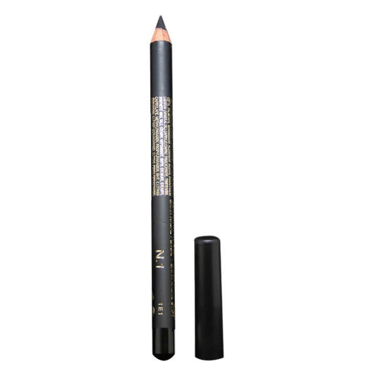 Matita kajal satin nera N.1 con confezione nera, applicazione morbida, lunga durata, effetto satinato, ideale per trucco occhi eleganti