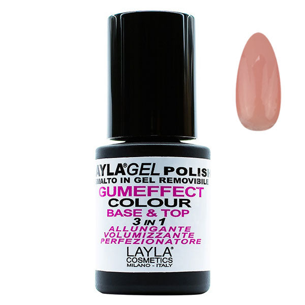 LAYLA SMALTO GEL POLISHGUMEFFECT 3 IN 1 NATURAL PINK 03