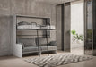 Letto a scomparsa doppio Kando Sofà con letto superiore aperto e divano sottostante, ideale per ospitare senza rinunciare allo stile.