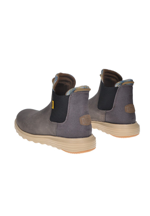 Hey Dude Beatles Branson Ecopelle Scarpe Ginnastica Con Chiusura A Doppio Elastico Laterale Suola Gomma Para Alta 3 cm