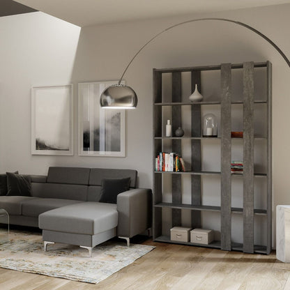 Libreria Kato Small: Variazioni di Stile per Spazi Compatti Librerie made in italy Hobby Shop Solution Libreria A Cemento 