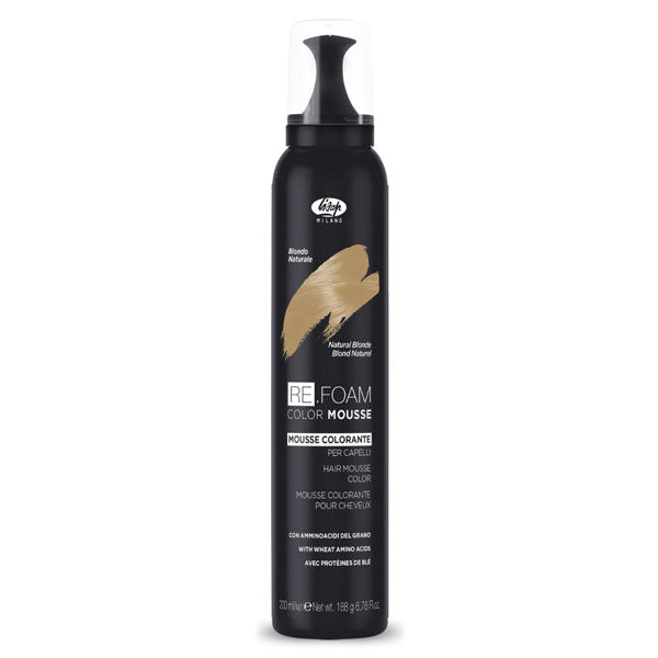 LISAP RE.FOAM MOUSSE COLORANTE CAPELLI BIONDO NATURALE 200 ML