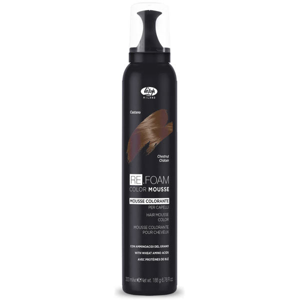 LISAP RE.FOAM MOUSSE COLORANTE CAPELLI CASTANO 200 ML