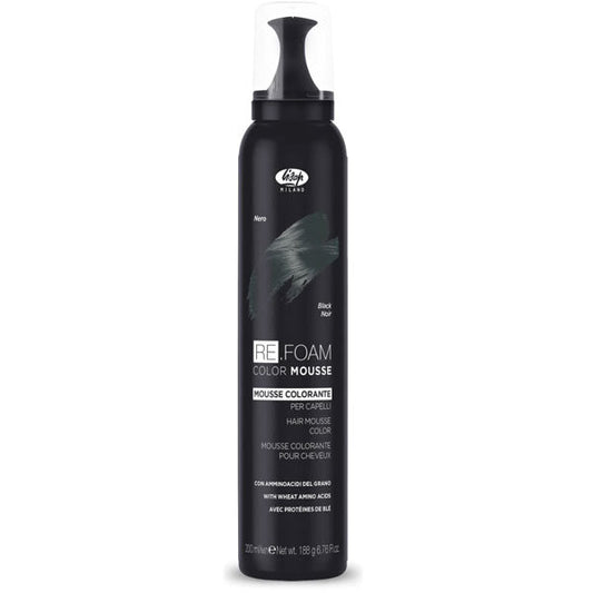 Lisap Re.Foam Mousse Colorante Capelli Nero 200 Ml