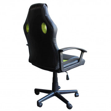 Poltrona gaming con struttura in poliuretano, dimensioni 61x65x104-113.5 cm
